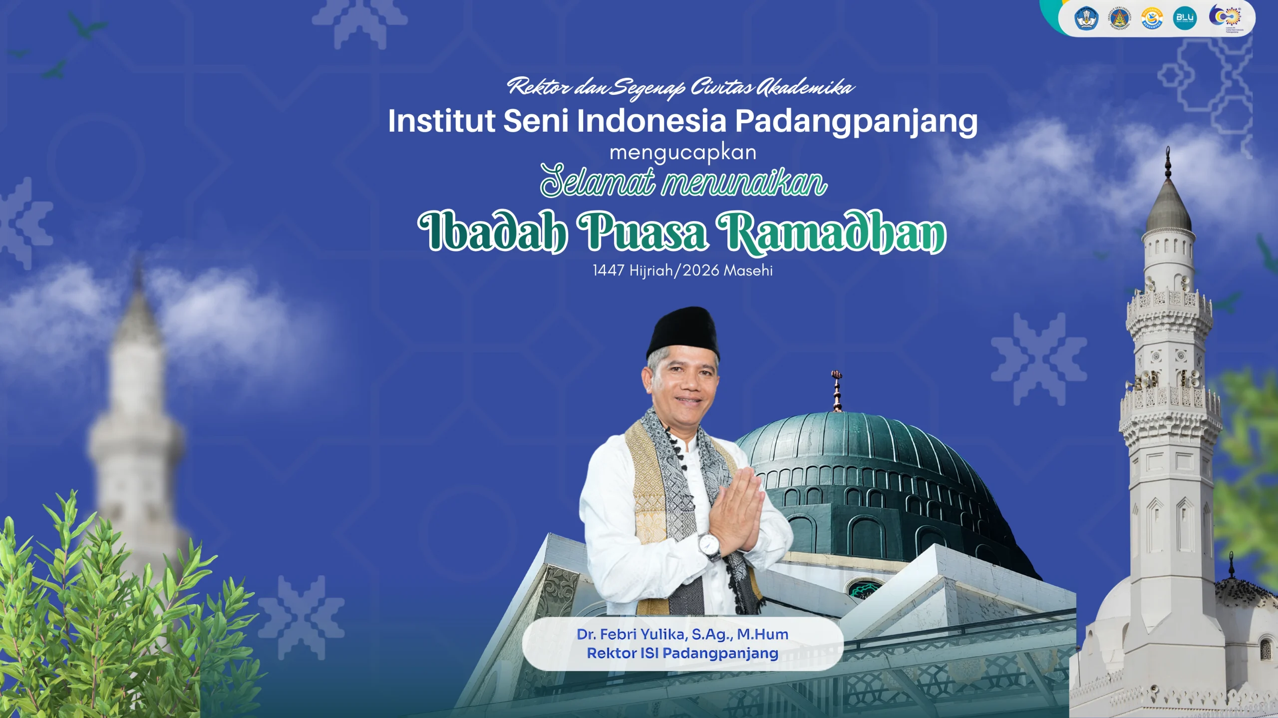 Hijau Modern Ucapan Selamat Menunaikan Ibadah Puasa 1447 Hijriah Instagram Post (Situs Web) (1)